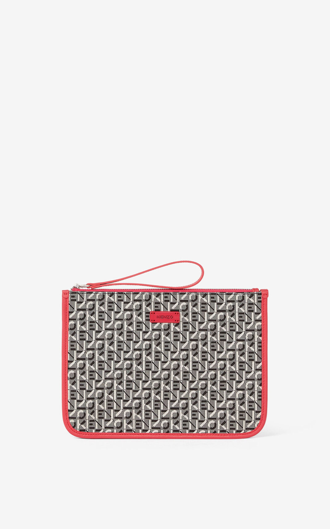 Bolsas Pequenas Kenzo Jacquard Courier Feminino - Coral | 064ENFXCV